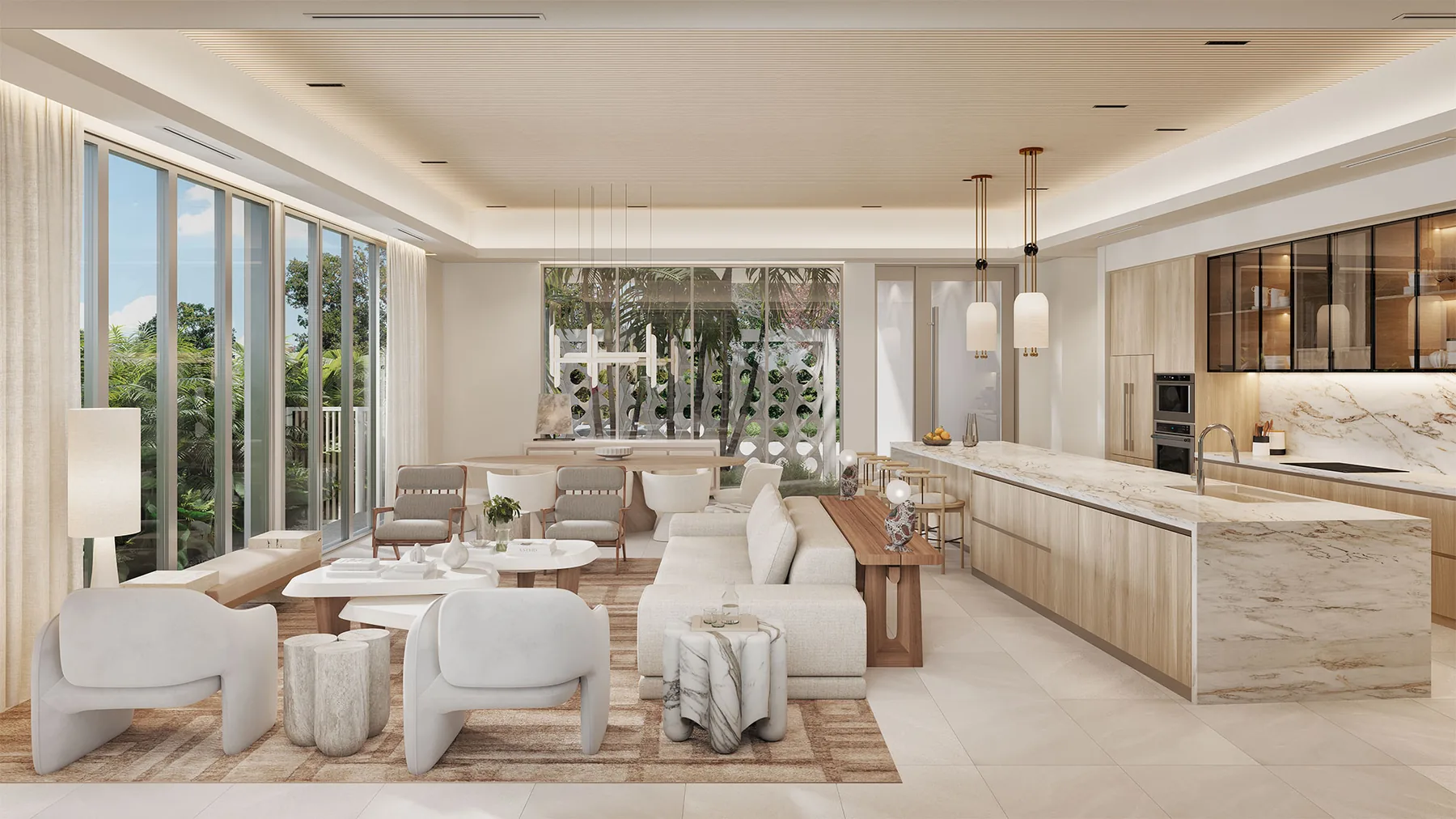 Living Room — Samana Residential